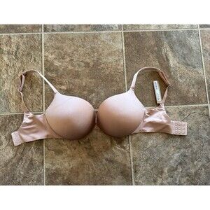 Skims Ultimate Push-up Plunge Bra Clay Size 32DDD